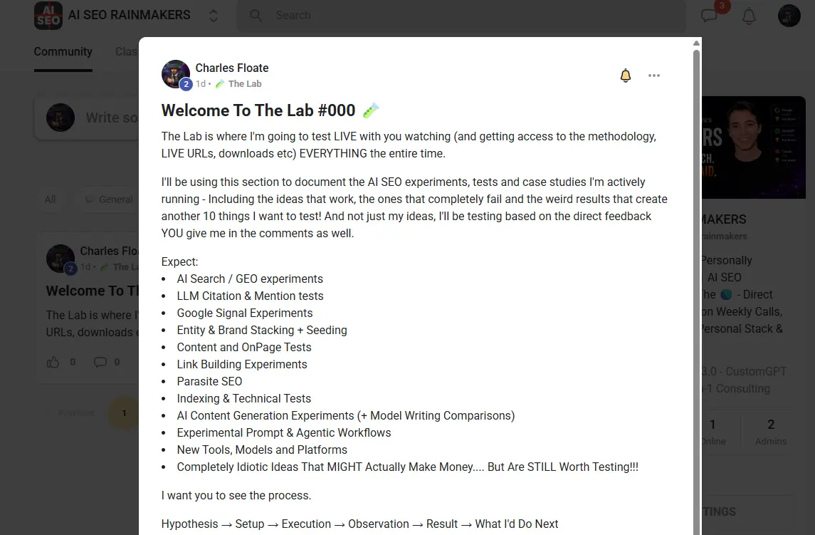 The Lab - live tests with methodology, URLs and downloads